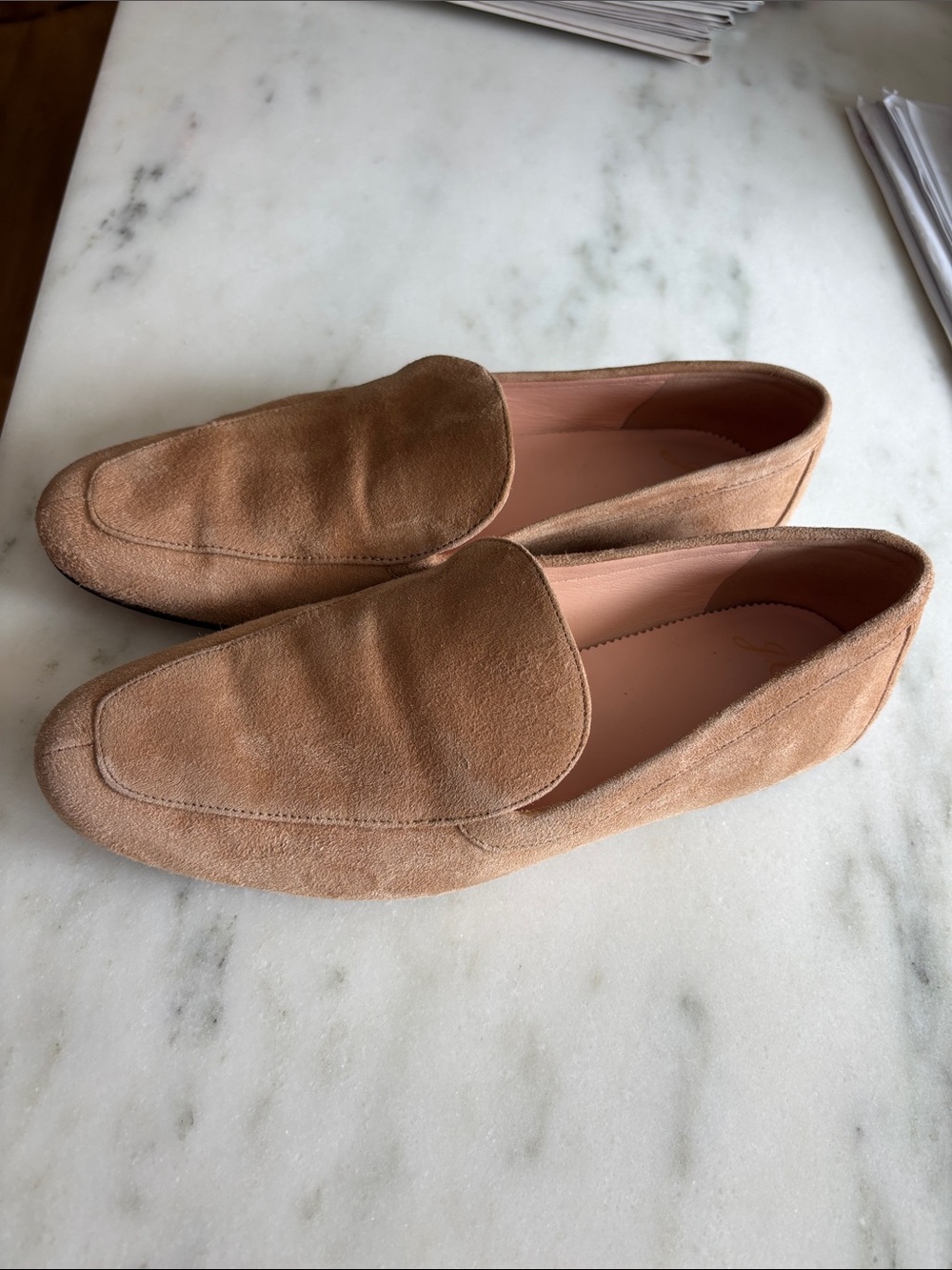 J Crew Suede Loafers Tan 7